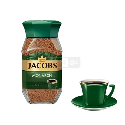 Jacobs Monarch-იაკობსი ხსნადი ყავა შუშის ქილაში 190გრ